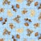 Fabric Traditions Blue Teddy Bear Toss Cotton Fabric